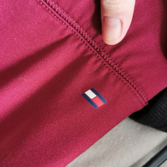 Deep Red Tommy Hilfiger Sport Leggings Size Medium - Picture 4 of 6
